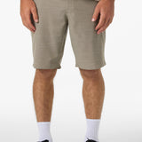 Portola Slub Check 20" Hybrid Shorts - Khaki | O'Neill