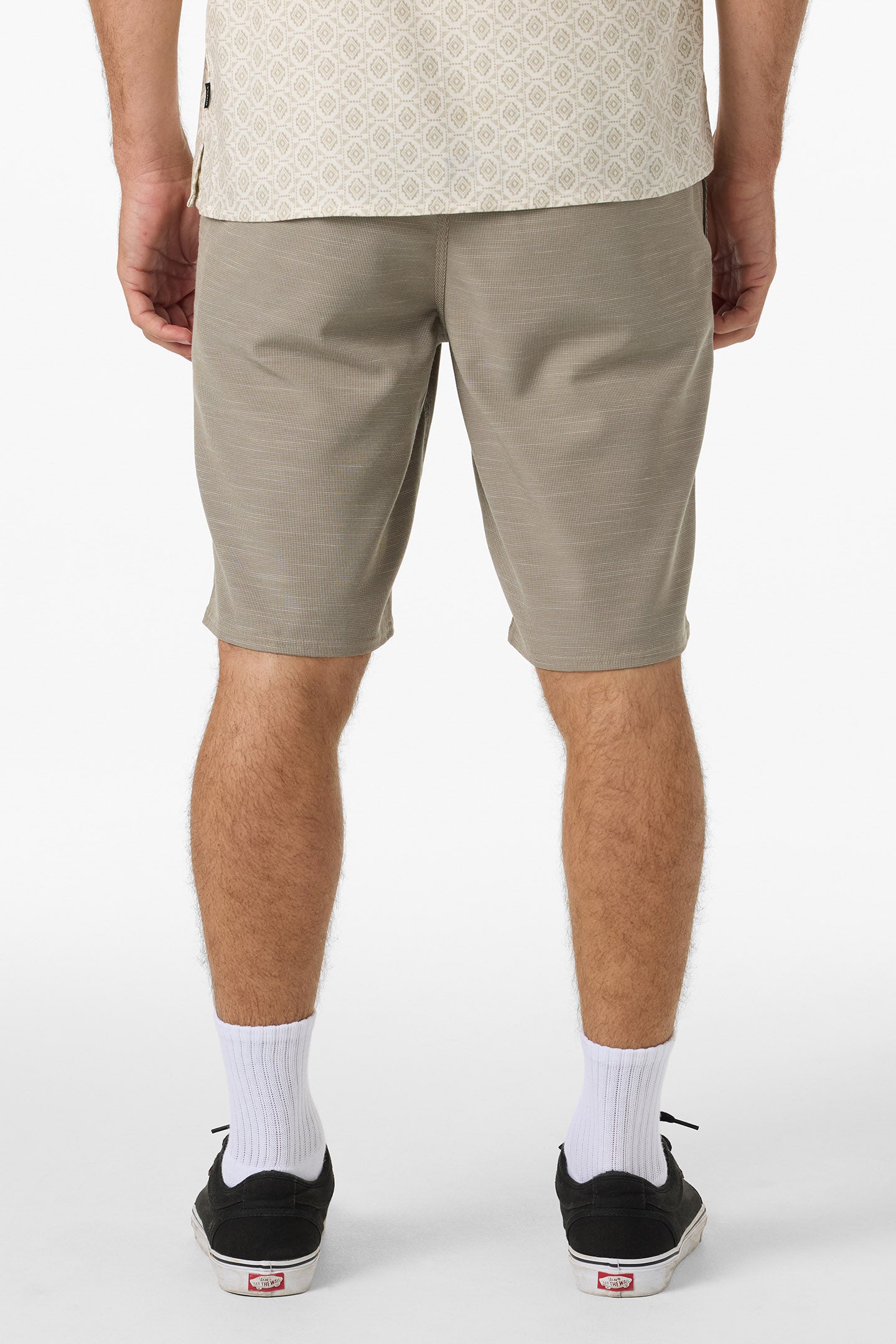Portola Slub Check 20" Hybrid Shorts - Khaki | O'Neill