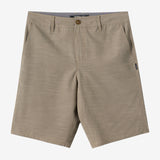 Portola Slub Check 20" Hybrid Shorts - Khaki | O'Neill