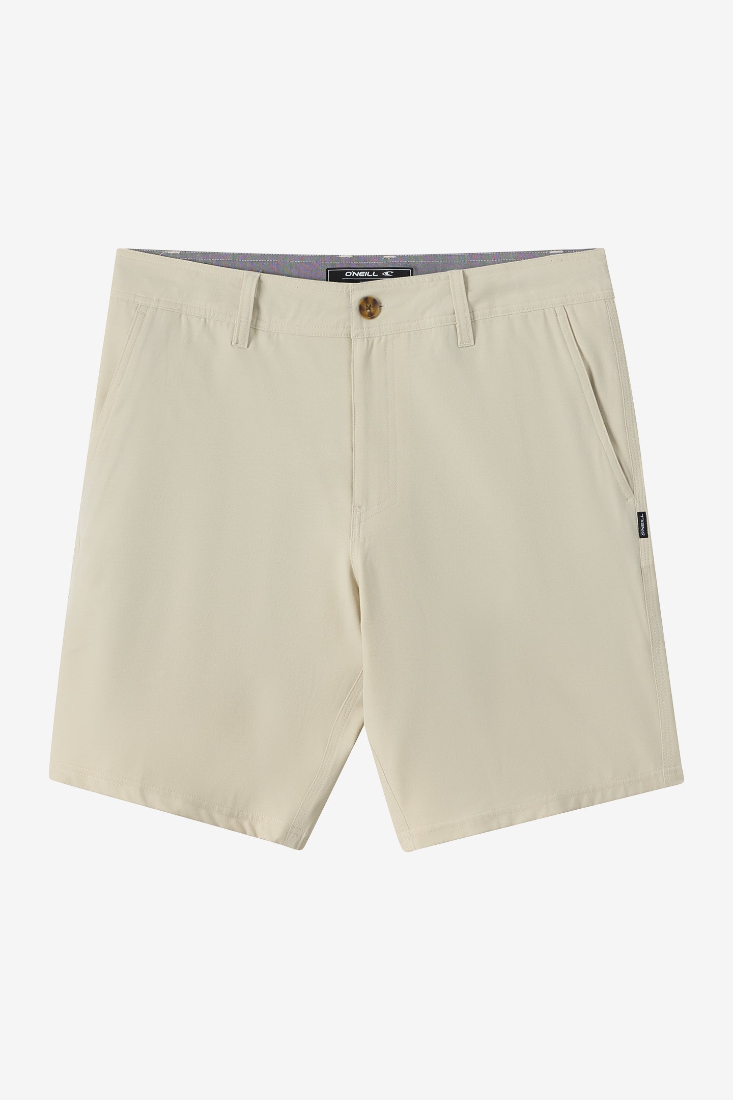 Reserve Light Check 19" Hybrid Shorts - Check w/ Morgan - Lt Khaki | O'Neill