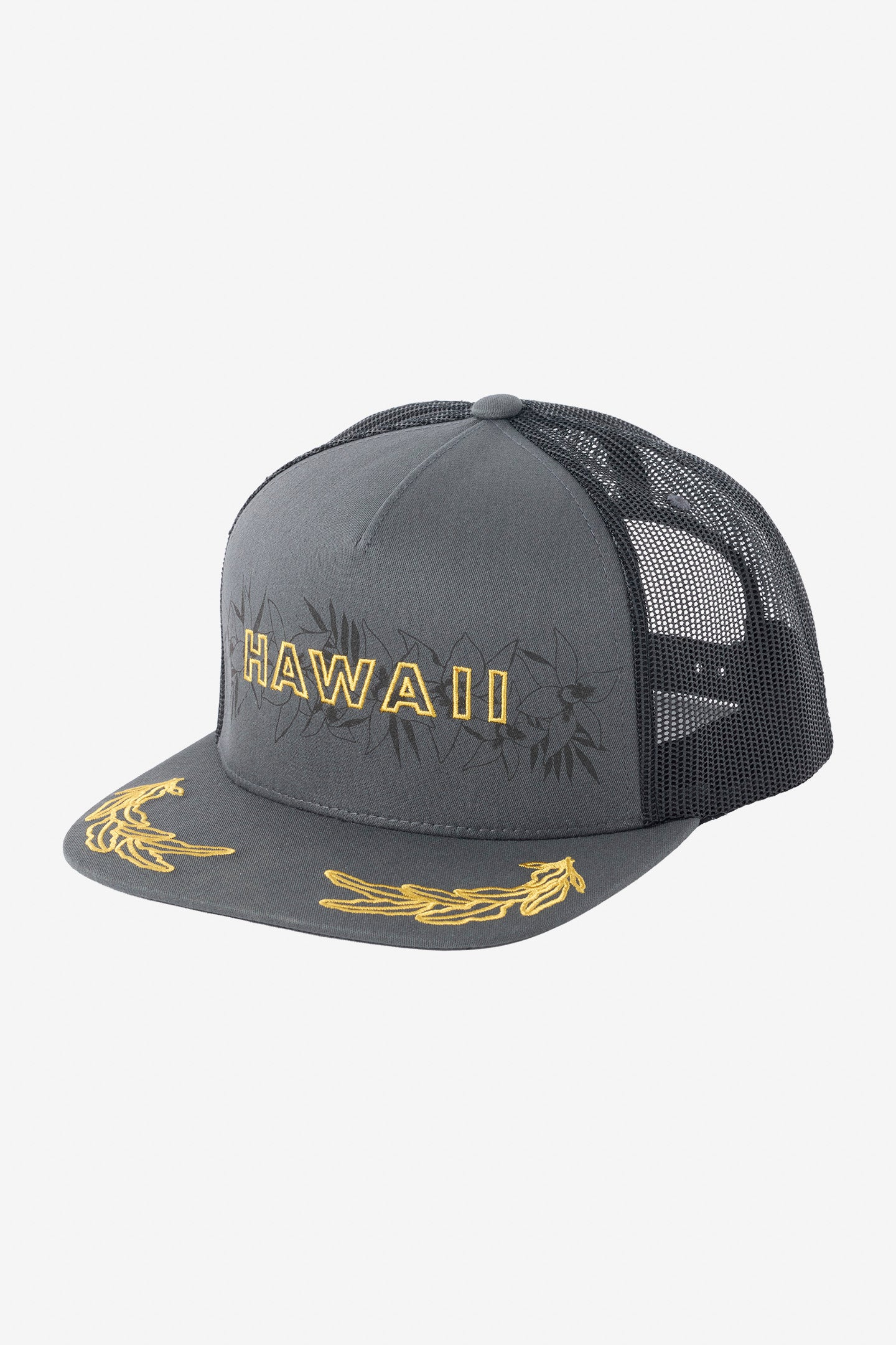 ハワイ cappeLLi Hawaii Mahalo Flora Trucker Hat - Phantom | O'Neill