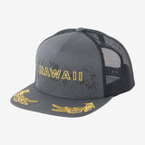 Hawaii Mahalo Flora Trucker Hat - Phantom | O'Neill