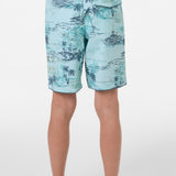 Boy's Hyperfreak Mysto Scallop 17" Boardshorts
