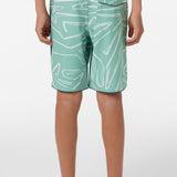 Boy's Hyperfreak Mysto Scallop 17" Boardshorts