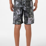 Boy's Hyperfreak Mysto Scallop 17" Boardshorts