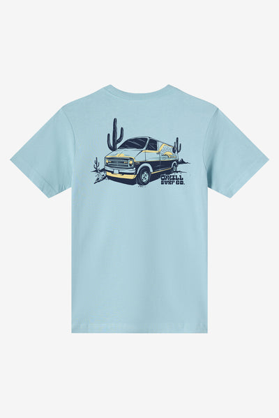 【新品】JSF x MORTAR Tシャツ XL 白 青 THE BONEZ Boy's De La Cruzer Tee - Stone Blue | O'Neill