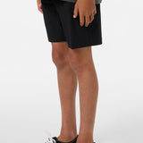 Boy's Reserve Light Check Elastic Waist 16" Hybrid Shorts