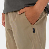 Boy's Reserve Light Check Elastic Waist 16" Hybrid Shorts