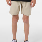 Boy's Reserve Light Check Elastic Waist 16" Hybrid Shorts