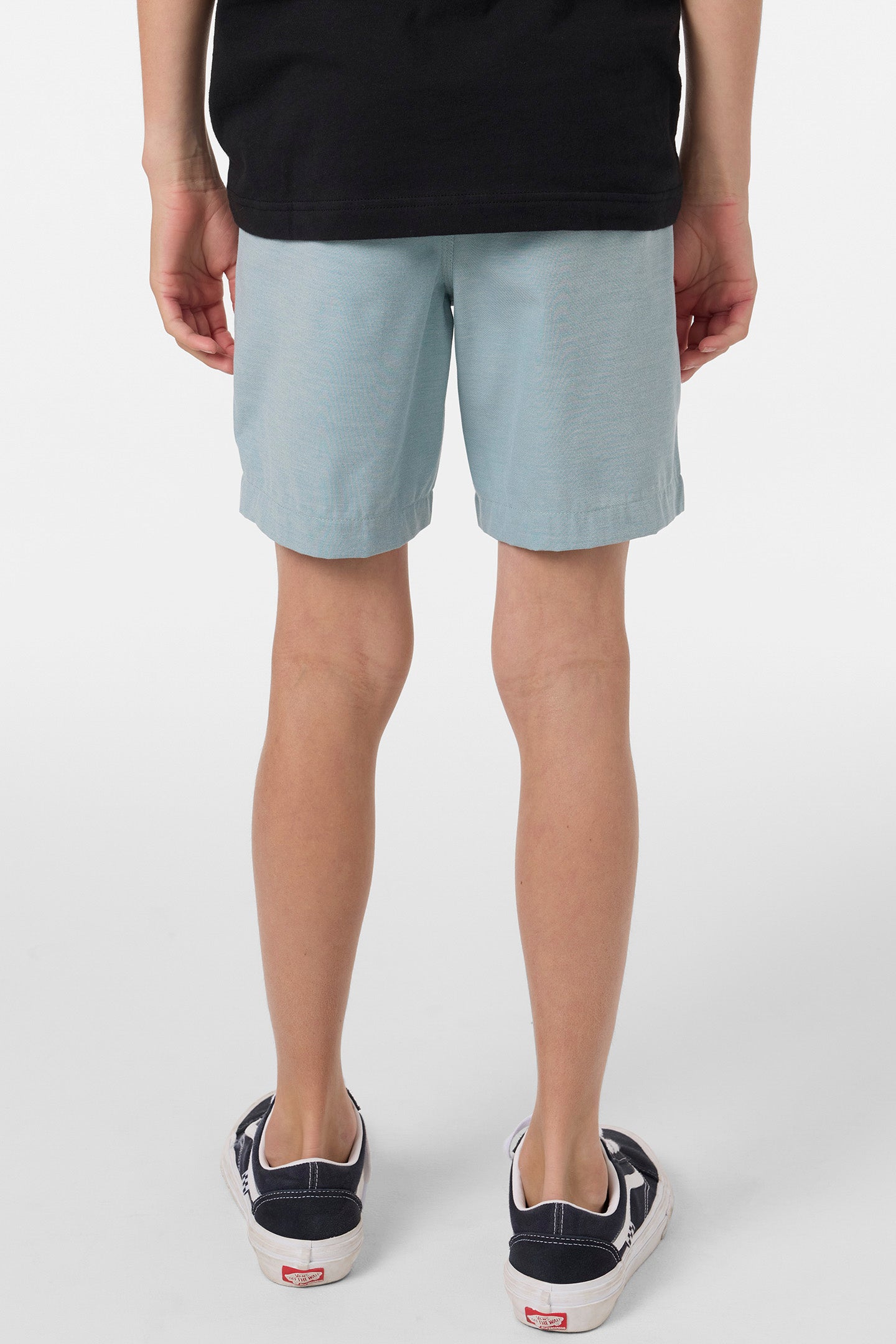 Boy's Reserve Light Check Elastic Waist 16" Hybrid Shorts - Stone Blue | O'Neill