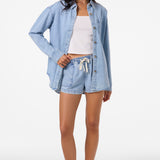 Sevie Denim Shacket Jacket - Check w/ Morgan - Drifter | O'Neill