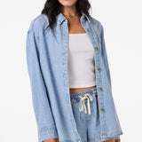Sevie Denim Shacket Jacket - Check w/ Morgan - Drifter | O'Neill