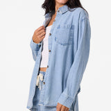 Sevie Denim Shacket Jacket - Check w/ Morgan - Drifter | O'Neill