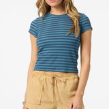 O'Riginals Yarn Dye Baby Tee - Blue Fusion | O'Neill