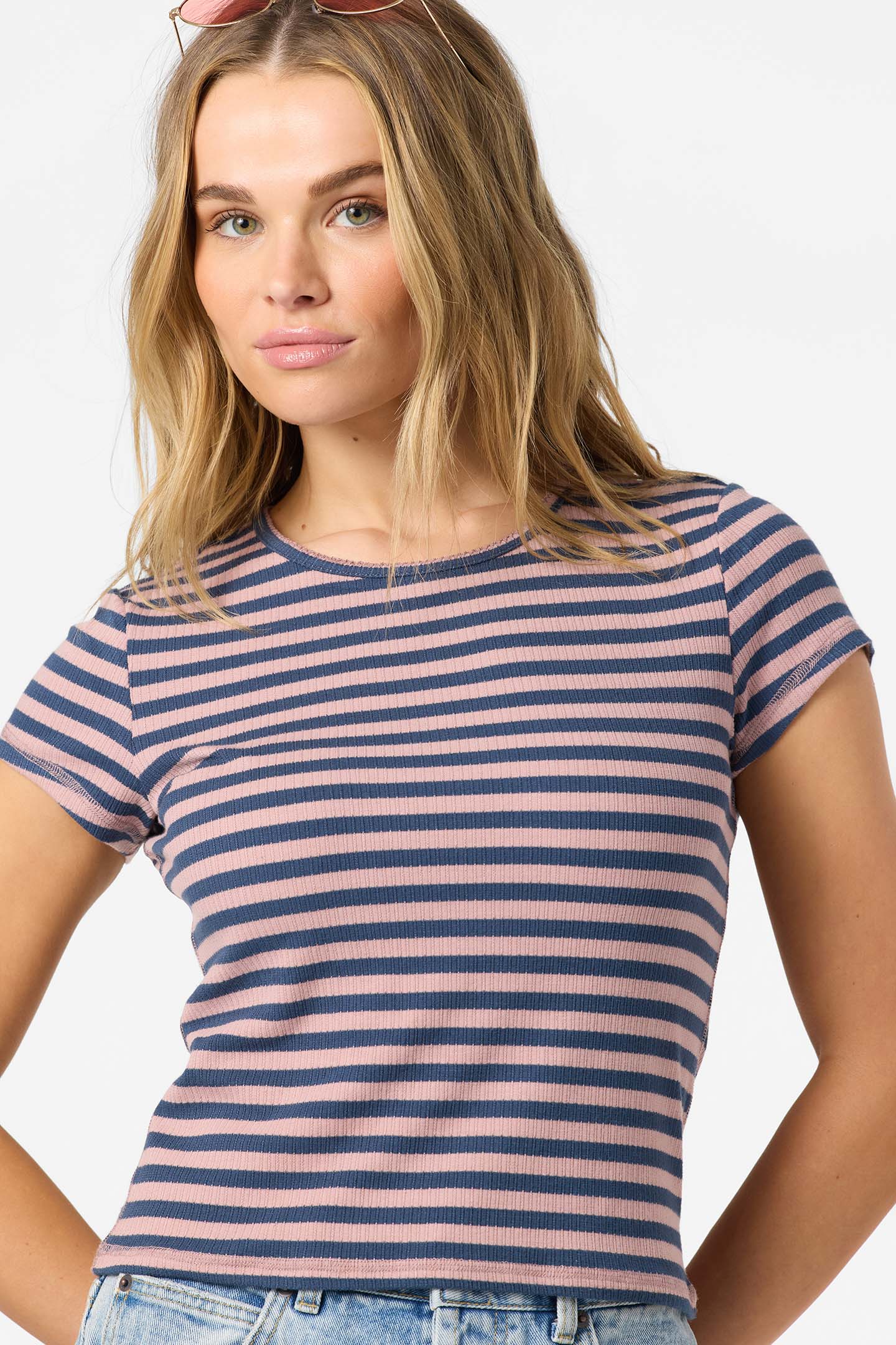 O'Riginals Yarn Dye Baby Tee - Deauville Mauve | O'Neill