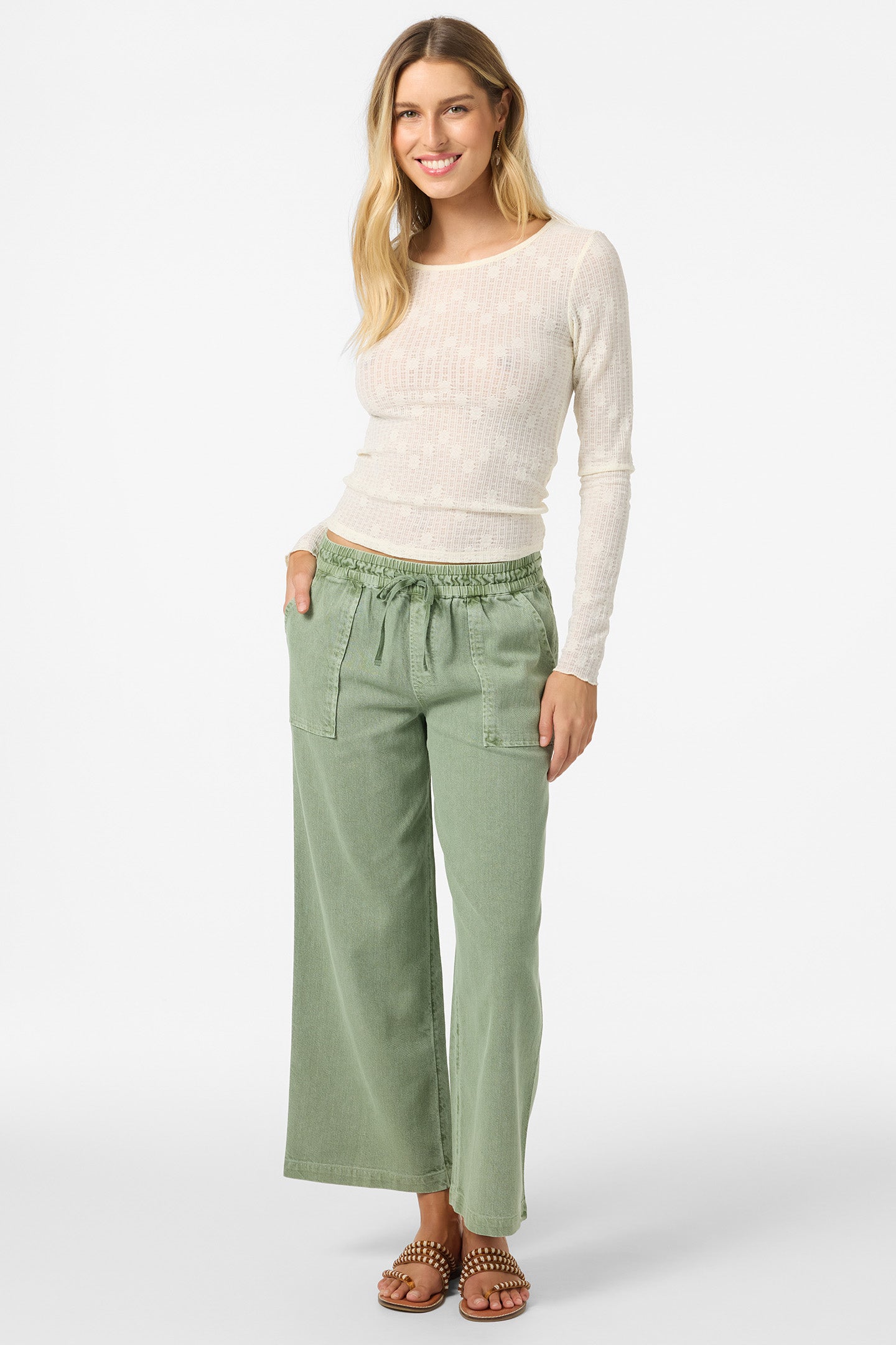 Marliz Lace Top Long Sleeve Top - Winter White | O'Neill