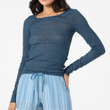 Marliz Lace Top Long Sleeve Top - Slate | O'Neill