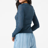 Marliz Lace Top Long Sleeve Top - Slate | O'Neill