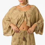 Anna Printed Reversible Cover-Up Top