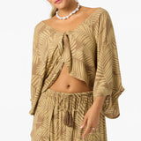 Anna Printed Reversible Cover-Up Top