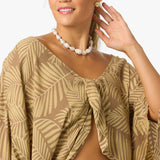 Anna Printed Reversible Cover-Up Top