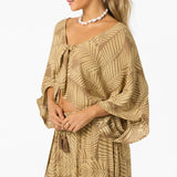 Anna Printed Reversible Cover-Up Top