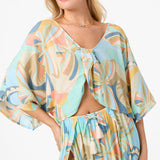 Anna Printed Reversible Cover-Up Top - Multi Clr | O'Neill