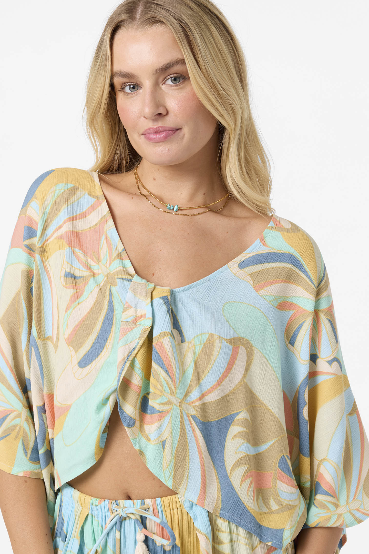 Anna Printed Reversible Cover-Up Top -  | O'Neill