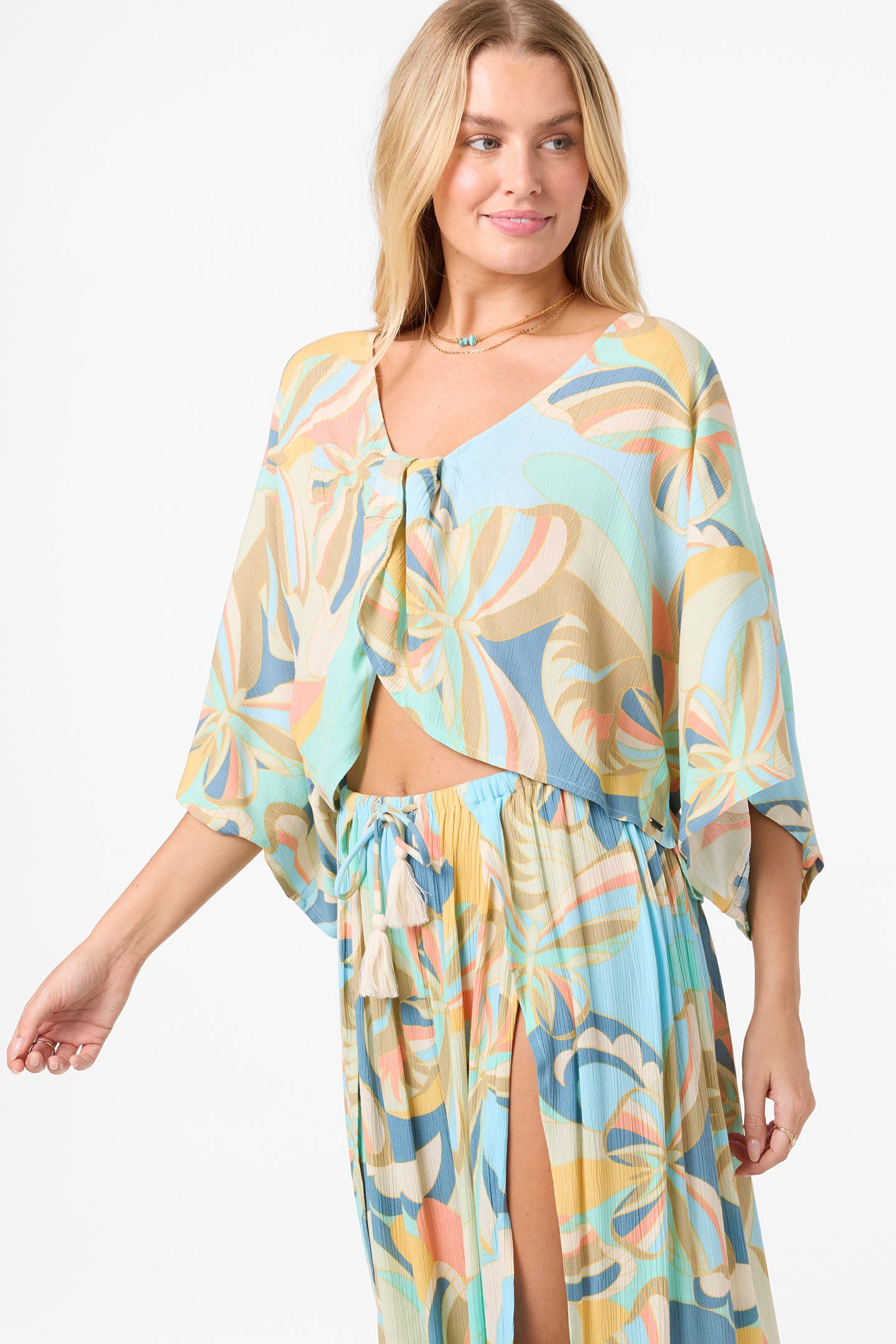Anna Printed Reversible Cover-Up Top -  | O'Neill