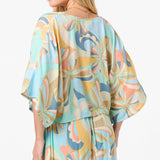 Anna Printed Reversible Cover-Up Top - Multi Clr | O'Neill