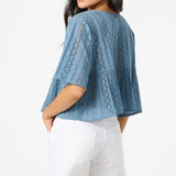 Loni Eyelet Top - Provincial Blue | O'Neill