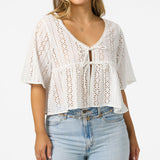 Loni Eyelet Top