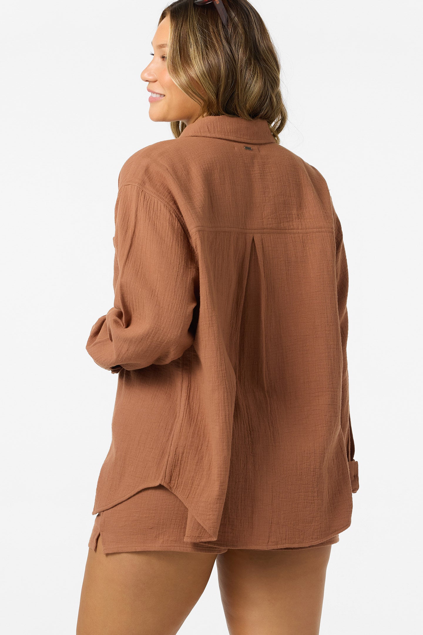 Leni Relaxed Ls Top Shirt Long Sleeve Top - Carob Brown | O'Neill