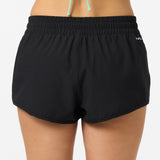 Saltwater Solids Balboa 2" Elastic Boardshorts - Check w/ Morgan - Black | O'Neill
