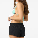 Saltwater Solids Balboa 2" Elastic Boardshorts - Check w/ Morgan - Black | O'Neill