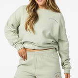 Petal Scallop Fleece Lounge Shorts