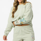 Petal Scallop Fleece Lounge Shorts