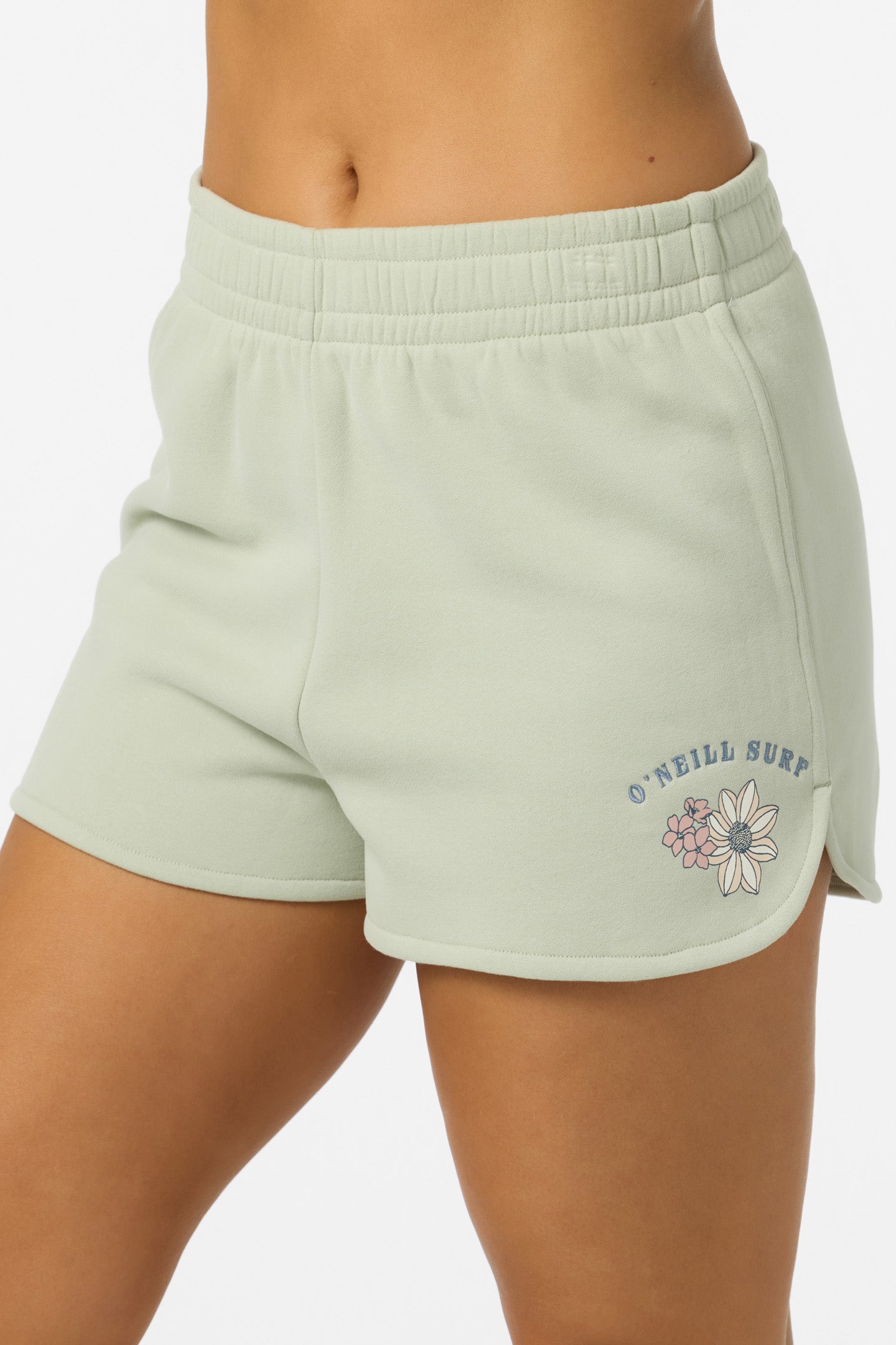 Petal Scallop Fleece Lounge Shorts - Desert Sage | O'Neill