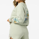 Petal Scallop Fleece Lounge Shorts