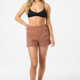 Chore Break Scallop Fleece Lounge Shorts