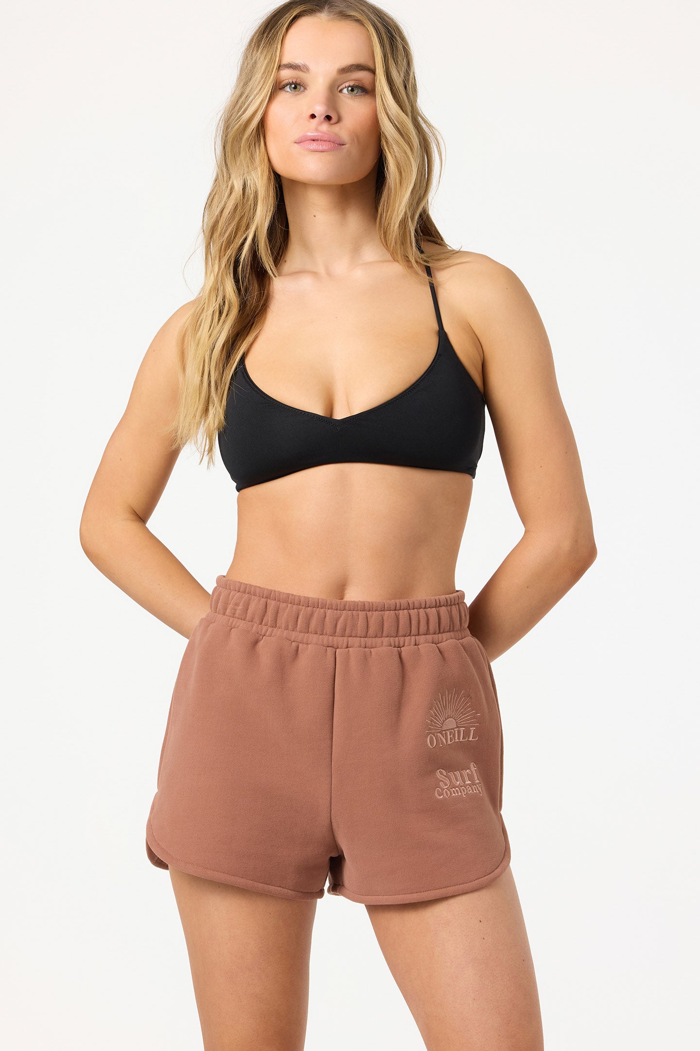 Chore Break Scallop Fleece Lounge Shorts - Carob Brown | O'Neill