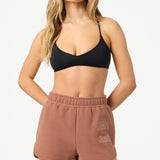 Chore Break Scallop Fleece Lounge Shorts