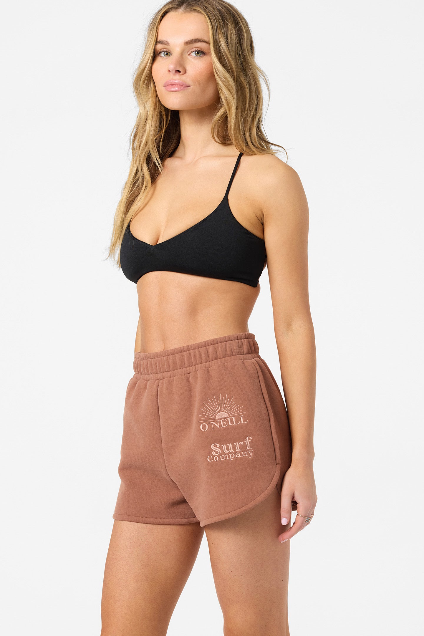 Chore Break Scallop Fleece Lounge Shorts - Carob Brown | O'Neill