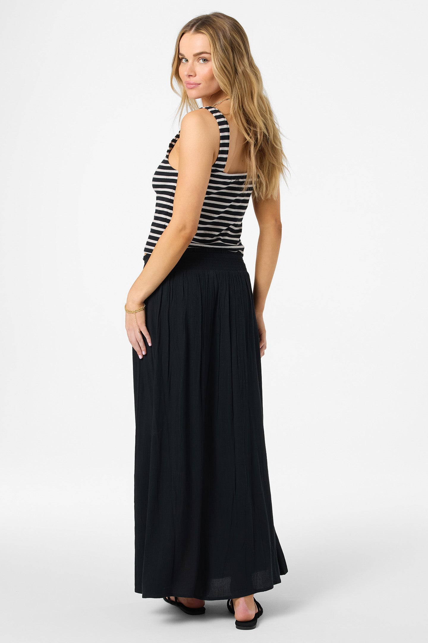パンツ ORIMI RE-TAILORED MAXI SKIRT Tryston Skirt Midi Skirts - Black | O'Neill