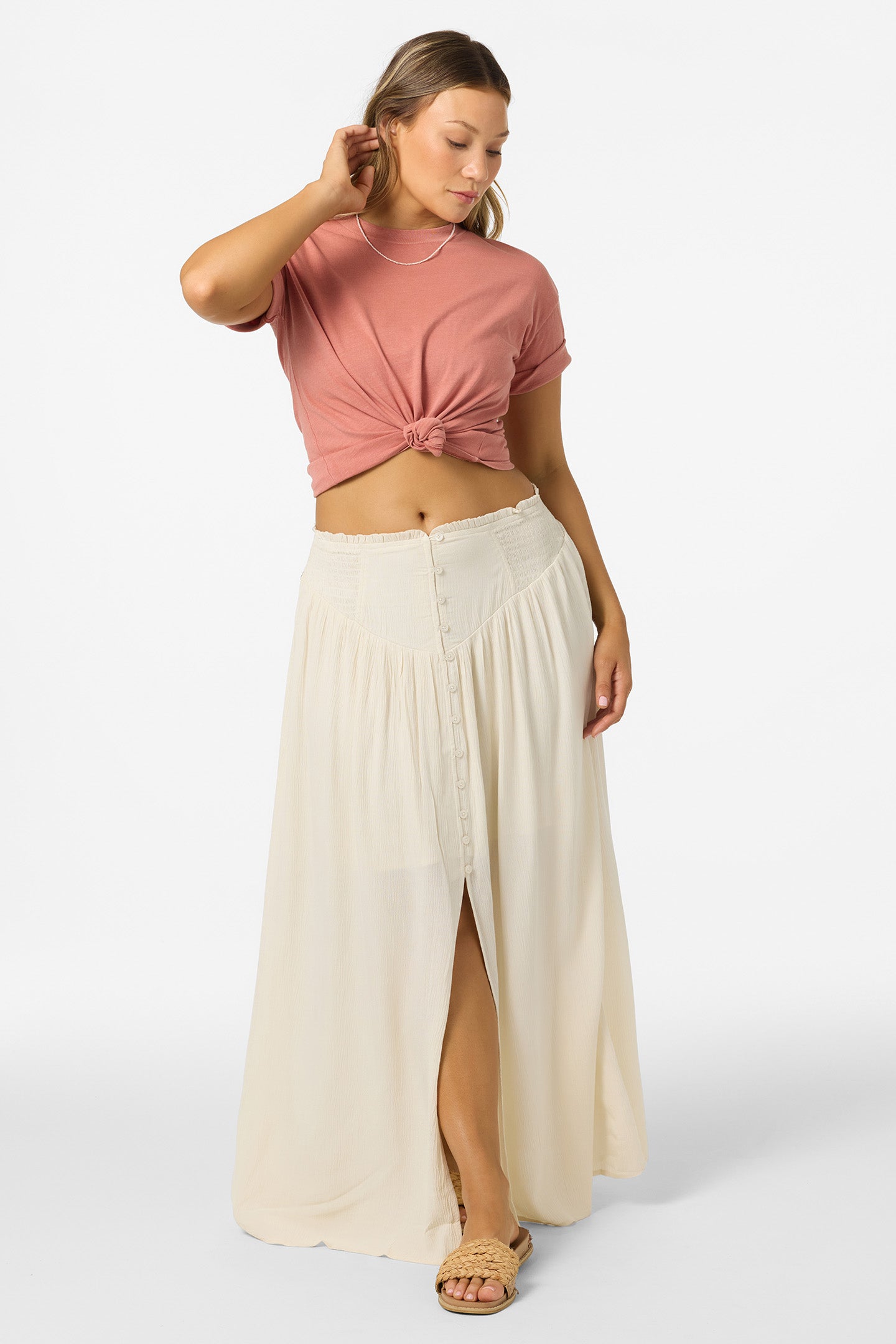 Tryston Skirt Midi Skirts - Tapioca | O'Neill