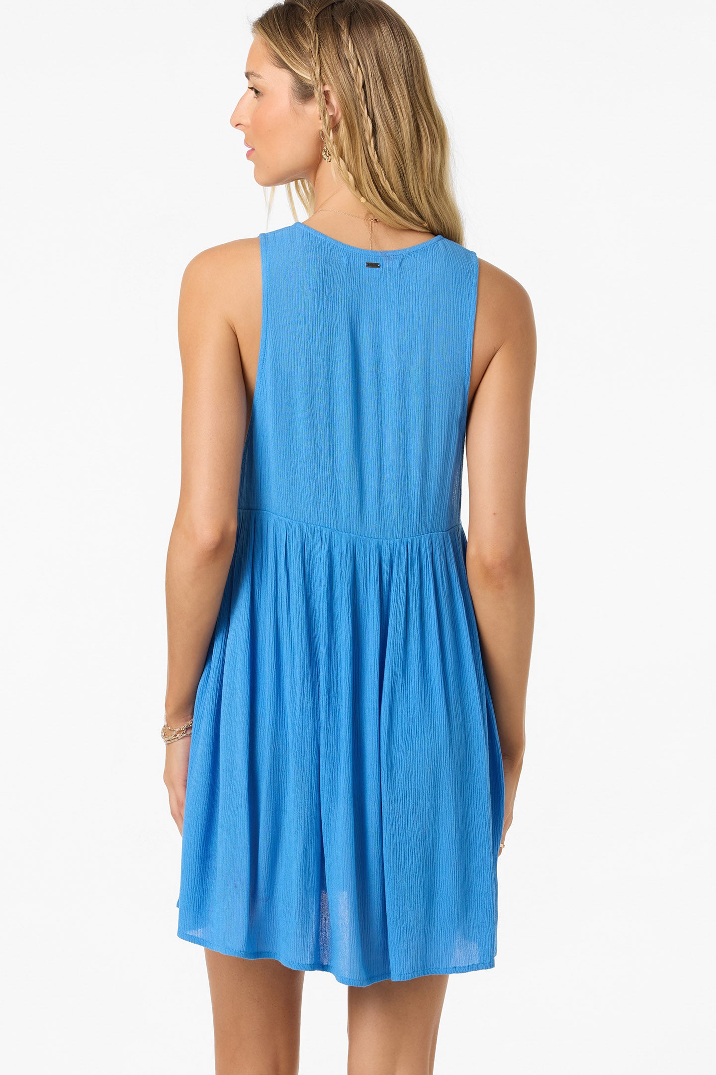 teddy mini dress O'Neill Women's Saltwater Solids Teddy Mini Cover-Up Dress Blue M