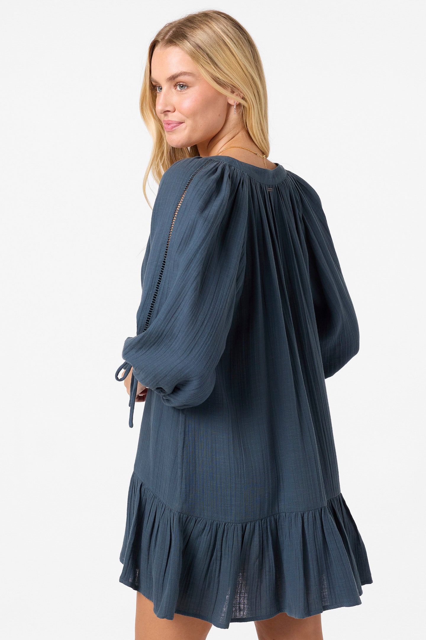 O'Neill Women's Lou Mini Cover-Up Dress in Slate, Size XS