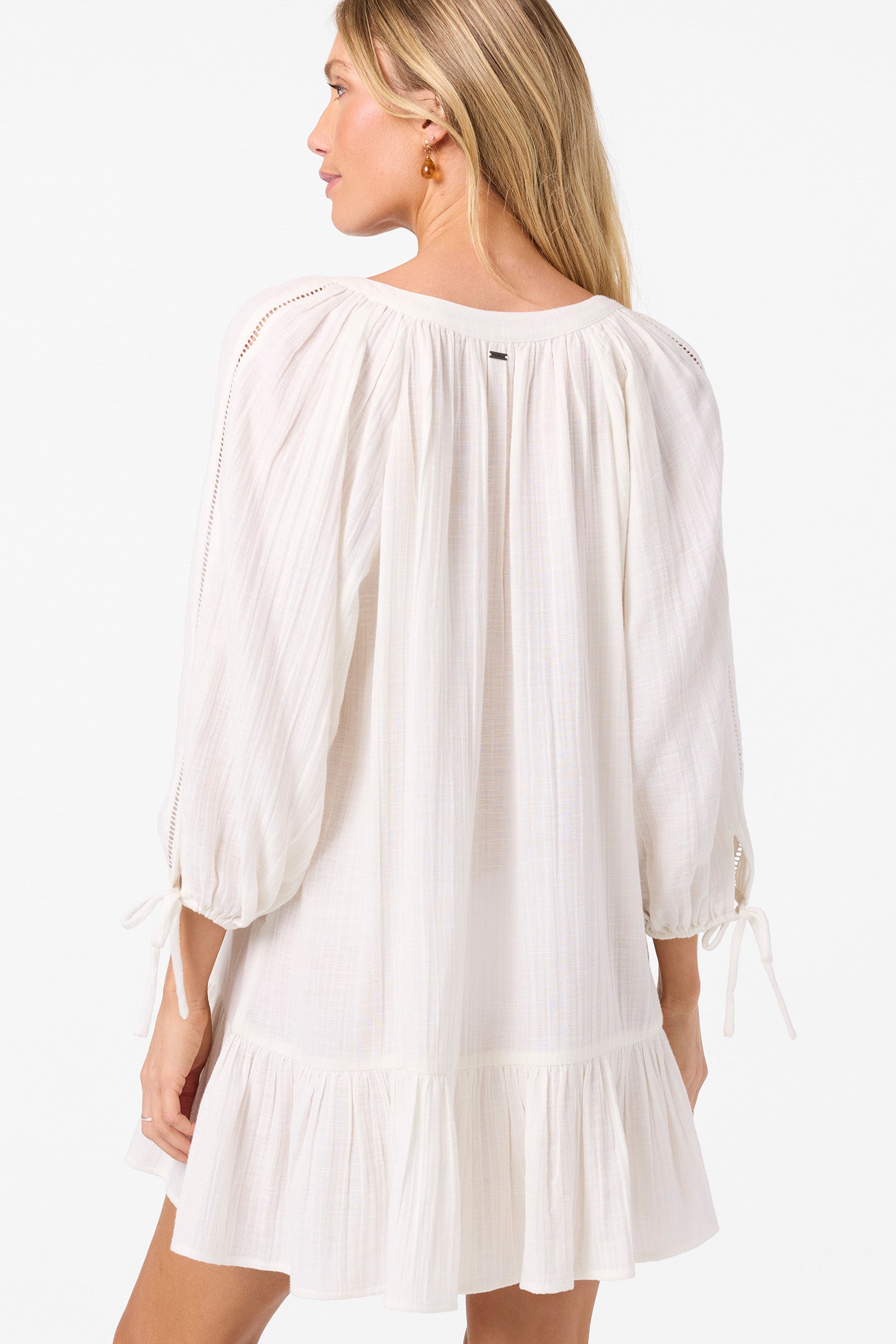 O'Neill Lou Women's Mini Coverup Dress - White - M O'Neill Lou Women's Mini Coverup Dress - White - M