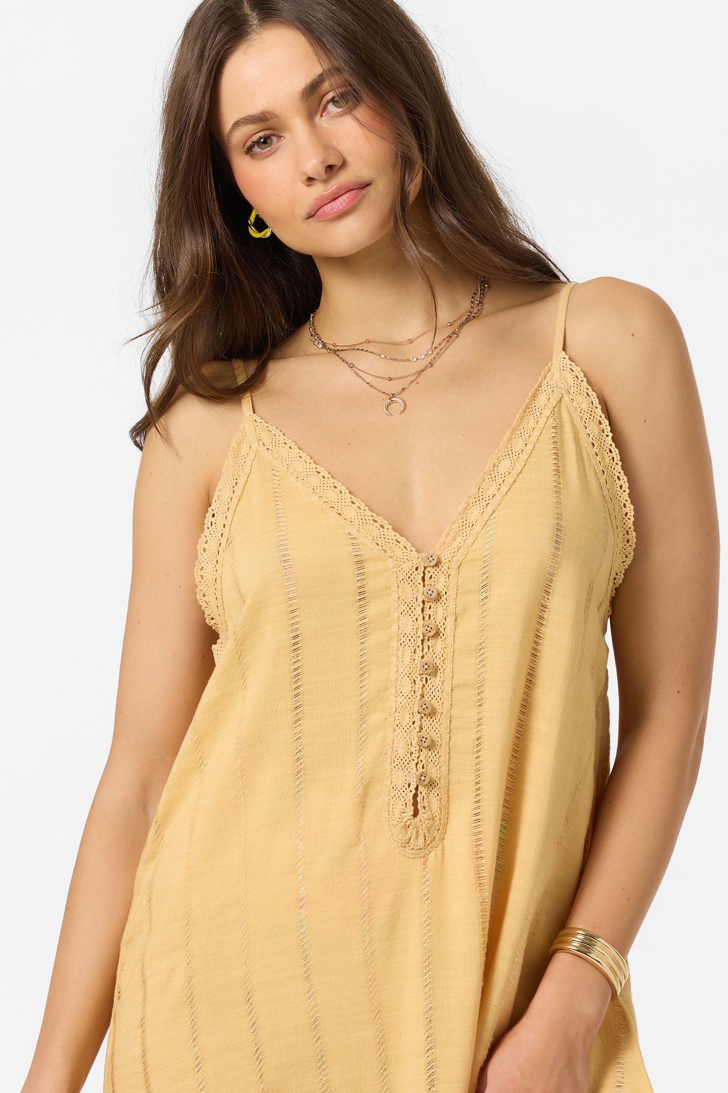 Addison Midi Cover-Up Dress - New Wheat