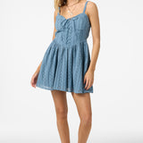 Camden Embroidered Mini Dress - Provincial Blue | O'Neill